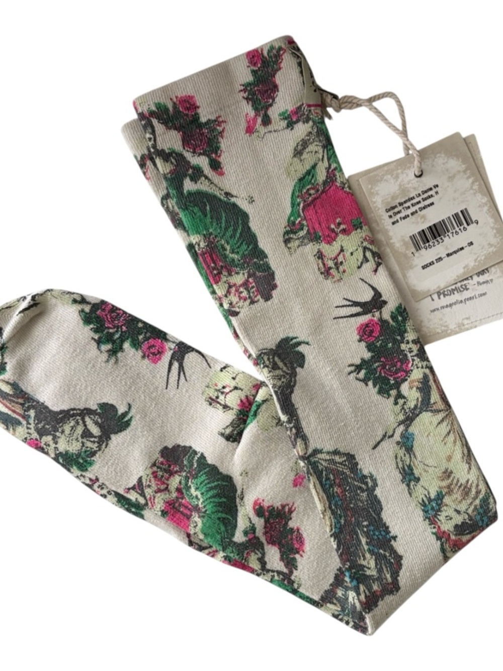 MAGNOLIA PEARL Da Dame Verte OTK Socks In Marquis NWT - Picture 2 of 4